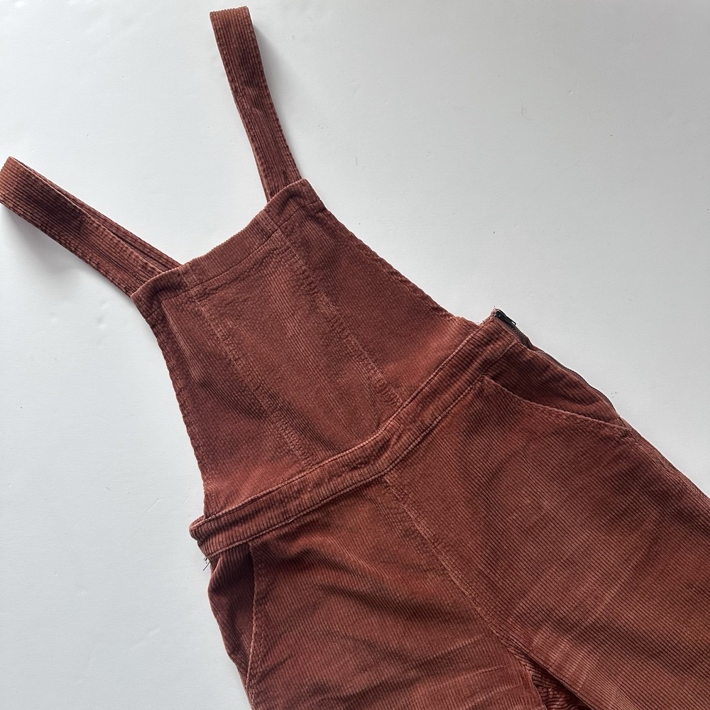 Altar'd State Rust Brown Corduroy Overalls Jumpsuit